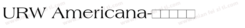 URW Americana字体转换